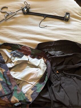 Cynthia Rowley Kim paints women’s - black and camouflage pants …